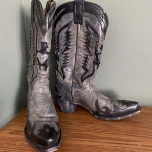 CORRAL Women's Eagle Sequin Inlay Snip Toe Cowgirl Boots